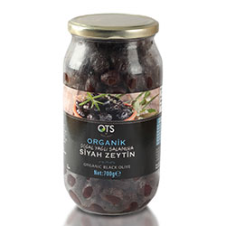 OTS Organic Black Olive  Gemlik Brined with Oil  700g