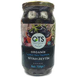 OTS Organik Siyah Zeytin  Gemlik Yağlı Salamura  700g