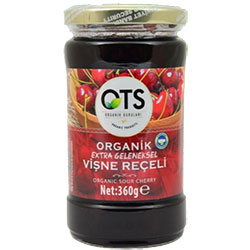 OTS Organic Sour Cherry Jam  Extra Traditional  360g