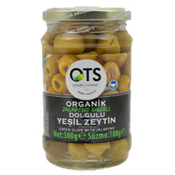 OTS Organic Green Olive (Filled Jalapeno) 180g