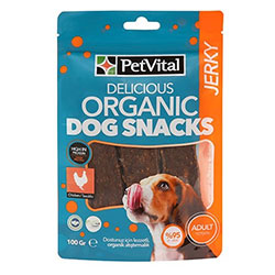 PetVital Organic Dog Snakcs Jerky 100g
