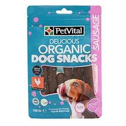 PetVital Organik Ödül Maması Sausage 100g