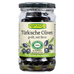 Rapunzel Organic Turkish Black Olives 185g