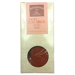 Rasayana Organik Kırmızı Toz Biber  Tatlı  50gr