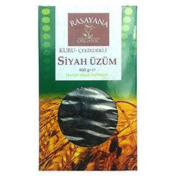 Rasayana Organic Dried Black Grape With Seed 400g