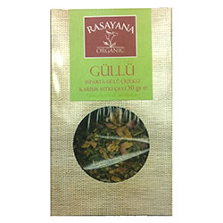 Rasayana Organic Mix Herbal Tea With Rose Flower 30g
