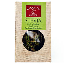 Rasayana Organik Stevia  Stevya  Şeker Bitkisi  20gr