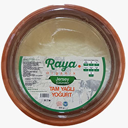 Raya Organik Jersey İnek Sütünden Tam Yağlı Yoğurt 900g