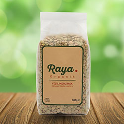 Raya Organic Green Lentil 500g