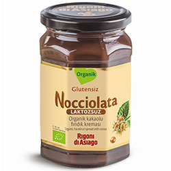 Nocciolata Organik Kakaolu Fındık Kreması  Laktozsuz  Vegan  270g