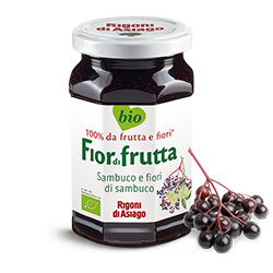 Rigoni di Asiago Fiordifrutta Organic Fruit Spread Elderderberry & Elderflower 250g
