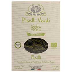 Rustichella D'abruzzo Organic Gluten-Free Fusilli Piselli Verdi 250g