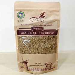 Saf-i Bahçe Organic Green Lentil 750g