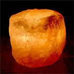 Himalayan Crystal Salt Candle Holder  Natural 