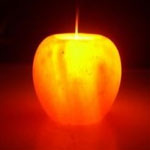 Himalayan Crystal Salt Candle Holder  Apple 