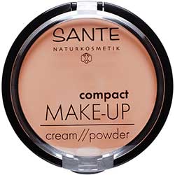 SANTE Organic Cream Foundation Compact Make up  01 Vanilla  Cream/Powder 