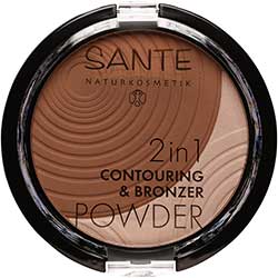 SANTE Organic 2in1 Contouring & Bronzer Powder (02 Medium - Dark)