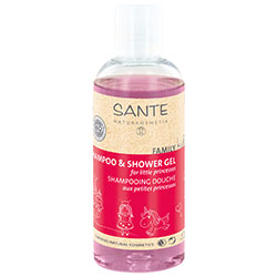 SANTE Organik Çocuk Şampuan ve Duş Jeli  Ahududu & Aloe Vera  200ml