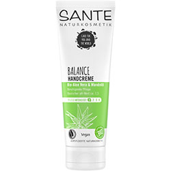 Sante Organic Balanced Hand Cream  Almond Oil & Aloe vera  75ml