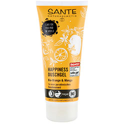 Sante Organic Happiness Shower Gel  Orange & Mango  200ml