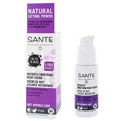 Sante Organic Instantly Smoothing Night Cream  Tea Complex & Paracress  30ml