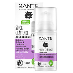 Sante Organic Instantly Smoothing Eye Cream (Hyaluronic Acid & Paracress) 15ml