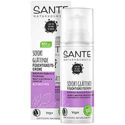 Sante Organic Instantly Smoothing Moisturising Cream  Hyaluronic Acid & Paracress  50ml