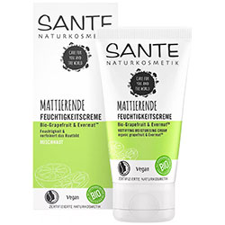 SANTE Organic Matting Moisturising Cream  Grapefruit & EvermatTM  50ml