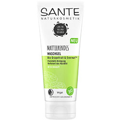 Sante Organic Mattifying Cleansing Gel  Grapefruit & Evermat  100ml