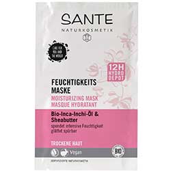 Sante Organic Moisturising Mask  Inca Inchi Oil & Shea Butter  2x4ml