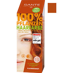 SANTE Organik Bitkisel Toz Saç Boyası  Alev Kızılı  100g