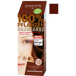 SANTE Organik Bitkisel Toz Saç Boyası  Kestane Kahverengi  100g