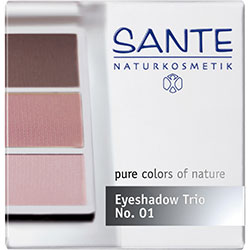 SANTE Organic Eyeshadow Trios (01 Rose)