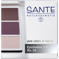 SANTE Organic Eyeshadow Trios (02 Aubergine)