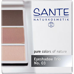 SANTE Organic Eyeshadow Trios  03 Rose Wood 