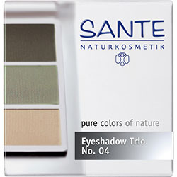 SANTE Organic Eyeshadow Trios  04 Natural Green 