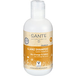 SANTE Organik Şampuan  Aile Serisi  Hindistan Cevizi ve Portakal Özlü Parlaklık  200ml