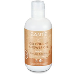 SANTE Organic Shower Gel  Family  Coconut & Vanilla  200ml