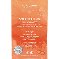 SANTE Organic Acai Facial Exfoliation Cream  For combination skin  2x7 5ml