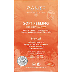 SANTE Organik Karma Ciltler için Acai Çileği Özlü Yumuşak Peeling 2x7 5ml