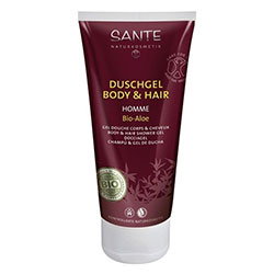 SANTE Organic Homme II Body & Hair Shower Gel  Caffeine & Acai  100ml