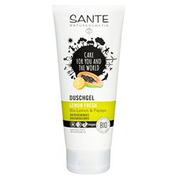 SANTE Organic Shower Gel (Lemon Fresh, Lemon & Papaya) 200ml