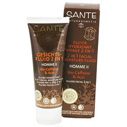 SANTE Organic Homme II Facial Moisture Fluid  Caffeine & Acai  50ml