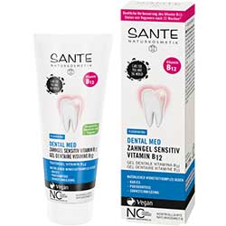 SANTE Organic Tooth Gel (Sensitive, Vitamin B12, Without Fluoride) 75ml