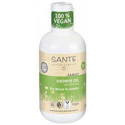 SANTE Organic Shower Gel  Family  Mint & Lime  200ml