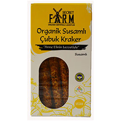 Secret Farm Organik Susamlı Çubuk Kraker 100g