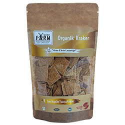 Secret Farm Organik Kraker  Tam Buğday Tuzsuz  100g