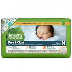 Seventh Generation Baby Diaper - Newborn (Up to 4,5 Kg) 36 Pcs