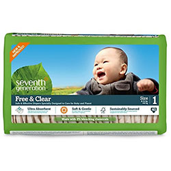 Seventh Generation Baby Diaper - 1  3 6 - 6 4 kg  40 Pcs