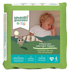 Seventh Generation Baby Diaper - 4 For Night (Over 10Kg) 24 Pcs